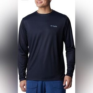 Men’s Columbia Omni Shade Long Sleeve T Shirt Sise Small Navy New with Tags